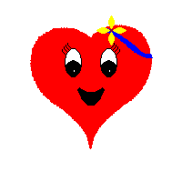 winking heart animation