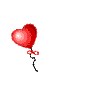 hello heart balloons animation