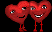  hugging hearts animation