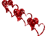 glitter  hearts animation