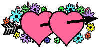  I love you flowered hearts  animation