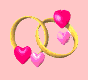 two rings and hearts  animation