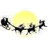 santas sleigh  animation