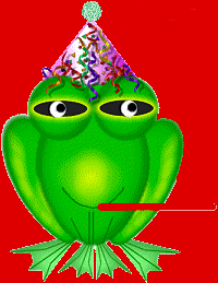  christmas party frog animation