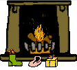  christmas fireplace  animation