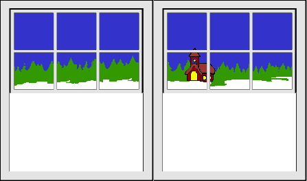 christmas window  animation
