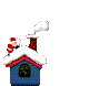 snowy house  animation