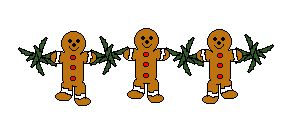 line of gingerbread men  animation