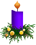 christmas candle  animation