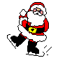 father christmas  skating animation