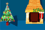  father christmas down the chimney animation