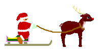 santas sleigh  animation