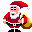 santa clause waving  animation