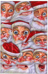 father christmas caught on aeroplane animation