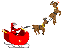  santa sleigh animation