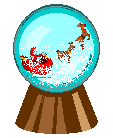  christmas snow globe animation