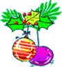  christmas baubles animation