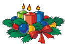 xmas decorations and candles   animation