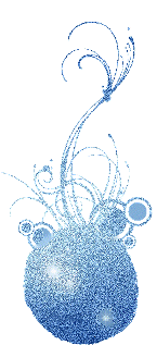  blue glitter bauble  animation