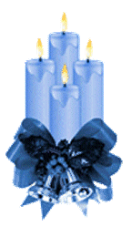  blue candles  animation