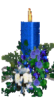  blue candle  animation