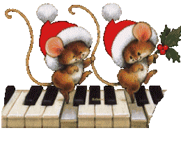 mice dancing on piano keys   animation