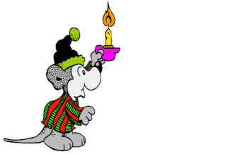  mouse finding a present  animation