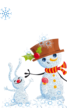  snow and snowman  animation