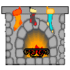 christmas fireplace  animation