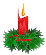 candle and wreath  animation