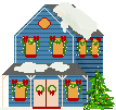 christmas house  animation