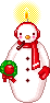 snowman candle  animation