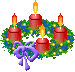 wreath of candles  animation