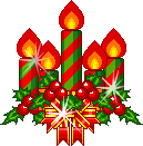 christmas candles  animation