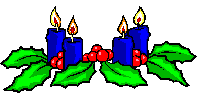  blue candles animation