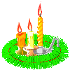  xmas candles animation
