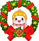 xmas wreath animation