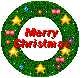  merry christmas wreath animation