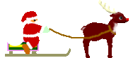  santa and his sleigh animation