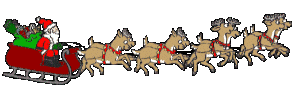 santas sleigh  animation