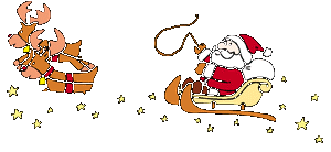 father christmas sleigh  animation