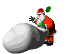 santa and his sack  animation