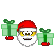 santa with presents  animation
