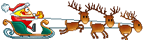  santa riding his sleigh animation