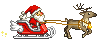  santa and his sleigh animation
