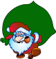  santa and his sack animation
