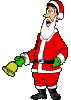  father christmas ringing bell animation