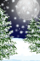 christmas snow scene animation
