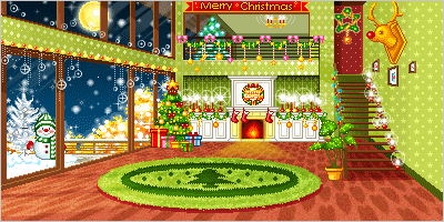 christmas room animation
