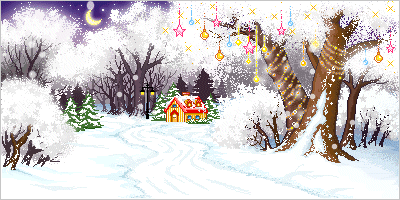 christmas snow scene   animation
